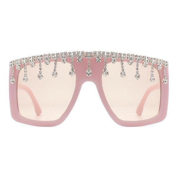 RHINESTONE OVERSIZED ICON SUNGLASSES