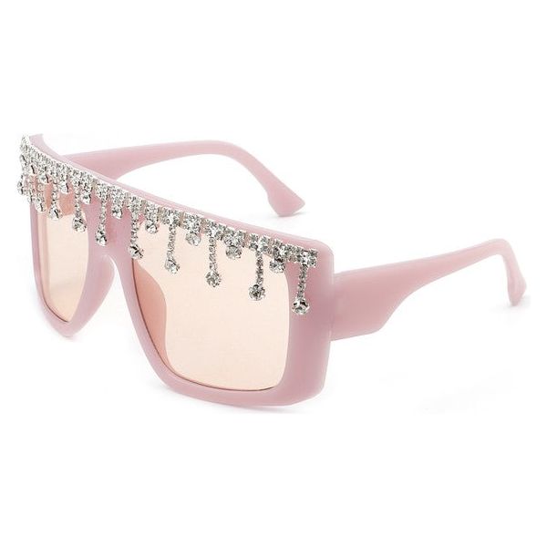 RHINESTONE OVERSIZED ICON SUNGLASSES