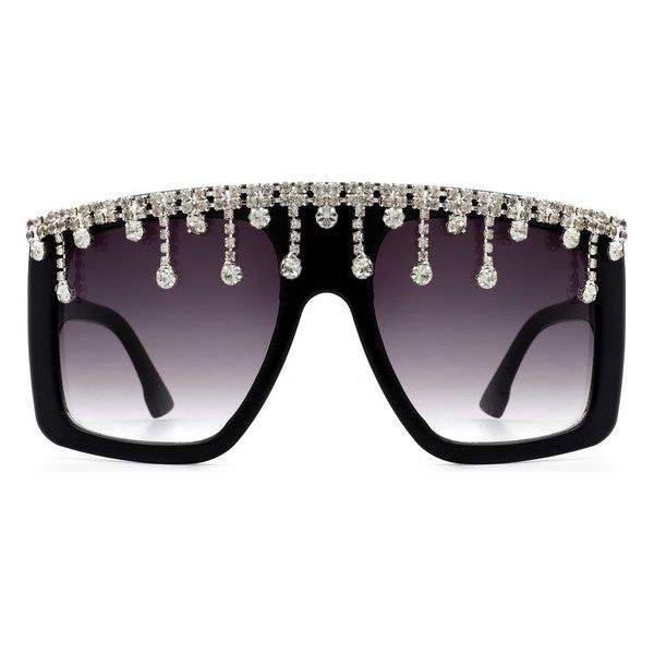 RHINESTONE OVERSIZED ICON SUNGLASSES