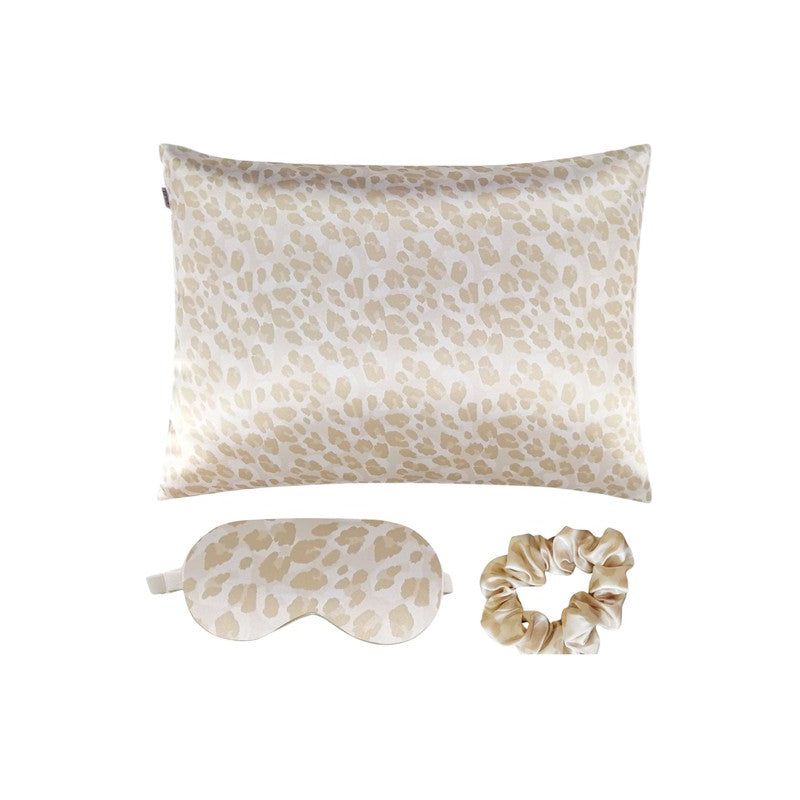 Satin Pillowcase Sleep Mask Scrunchie Gift Set