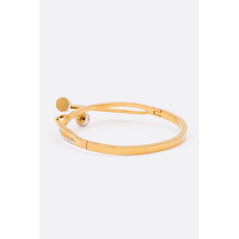 Zara Eclipse Stainless Steel Bangle