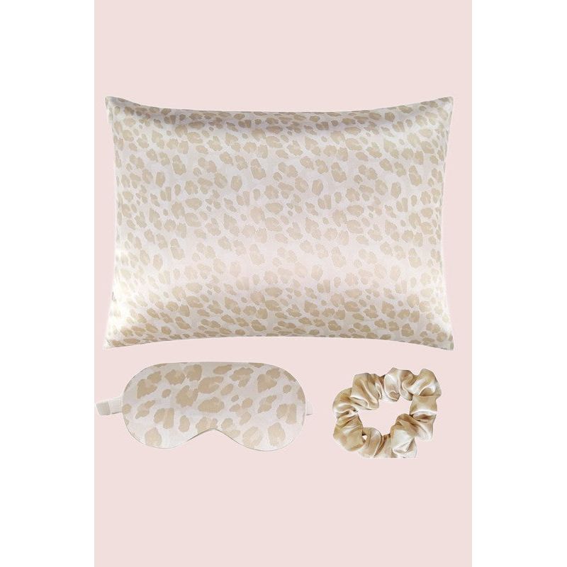 Satin Pillowcase Sleep Mask Scrunchie Gift Set