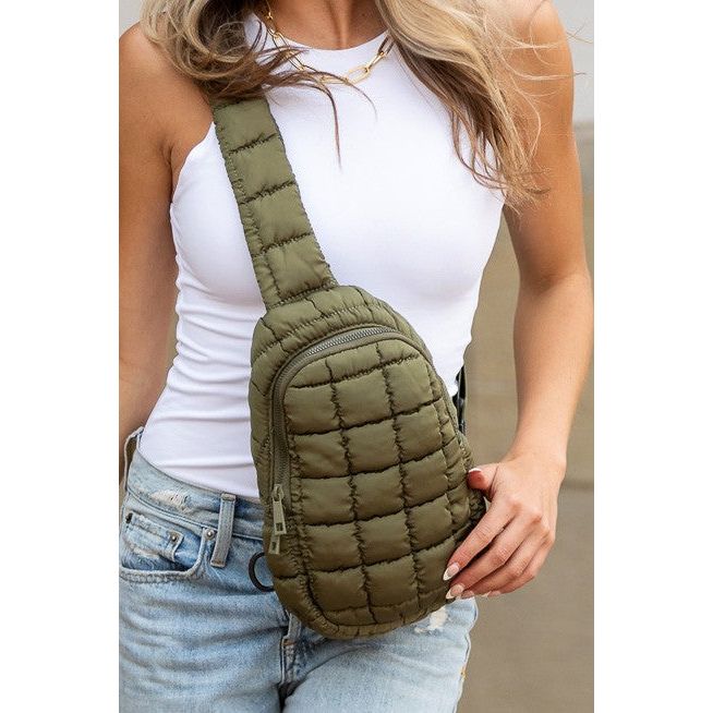 Skyler Quilted Puffer Sling