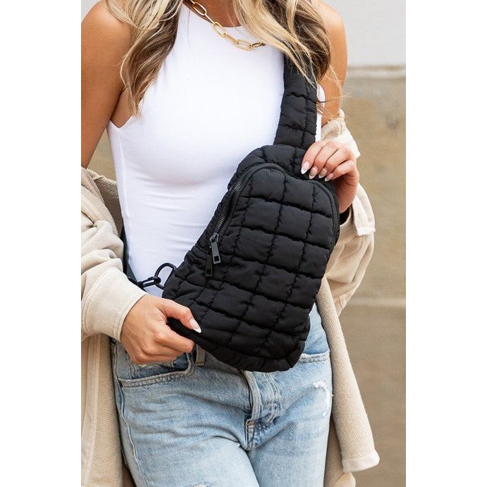 Skyler Quilted Puffer Sling