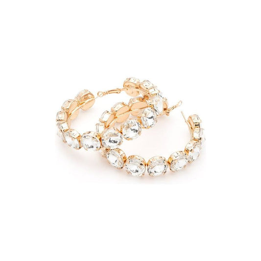 Oversize Crystal Iconic Hoop Earrings