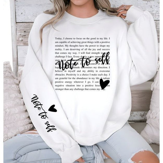 Note to Self Crew Sweatshirt (PS)