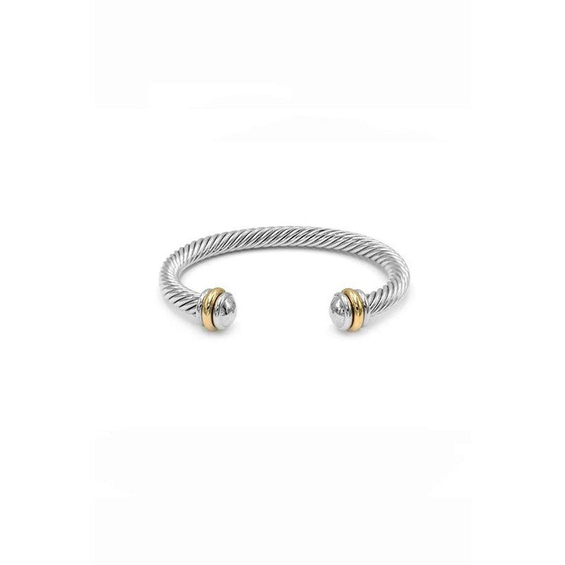 TWISTED WIRE CABLE BANGLE