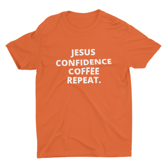 JESUS, CONFIDENCE, COFFEE, REPEAT TEE
